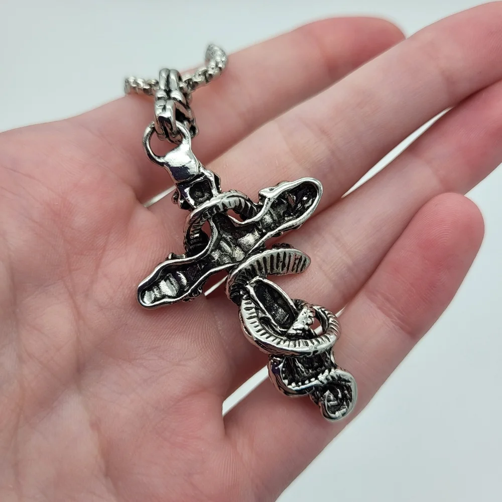 Stainless steel cross necklace